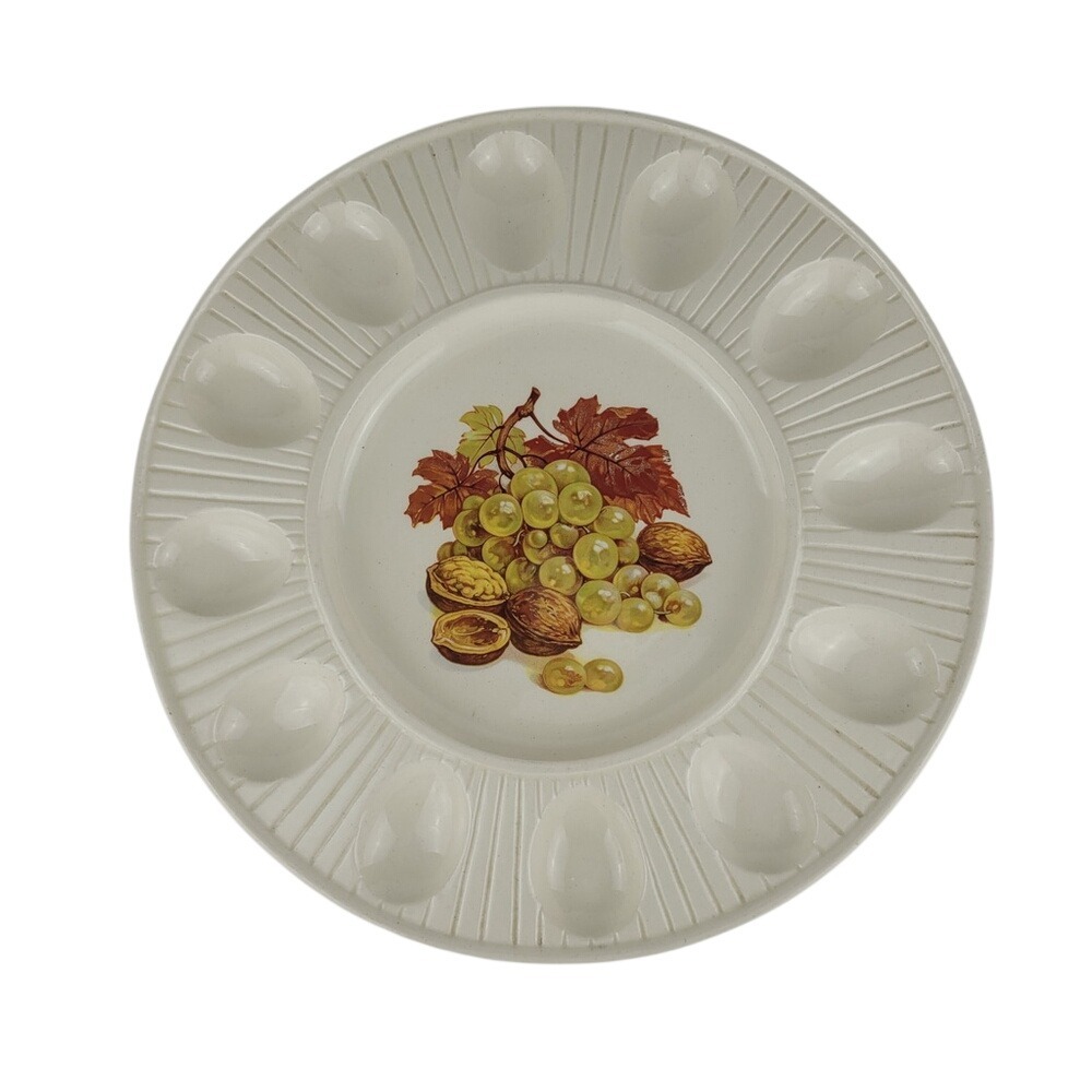 Vintage Treasure Craft Ceramic Egg Platter